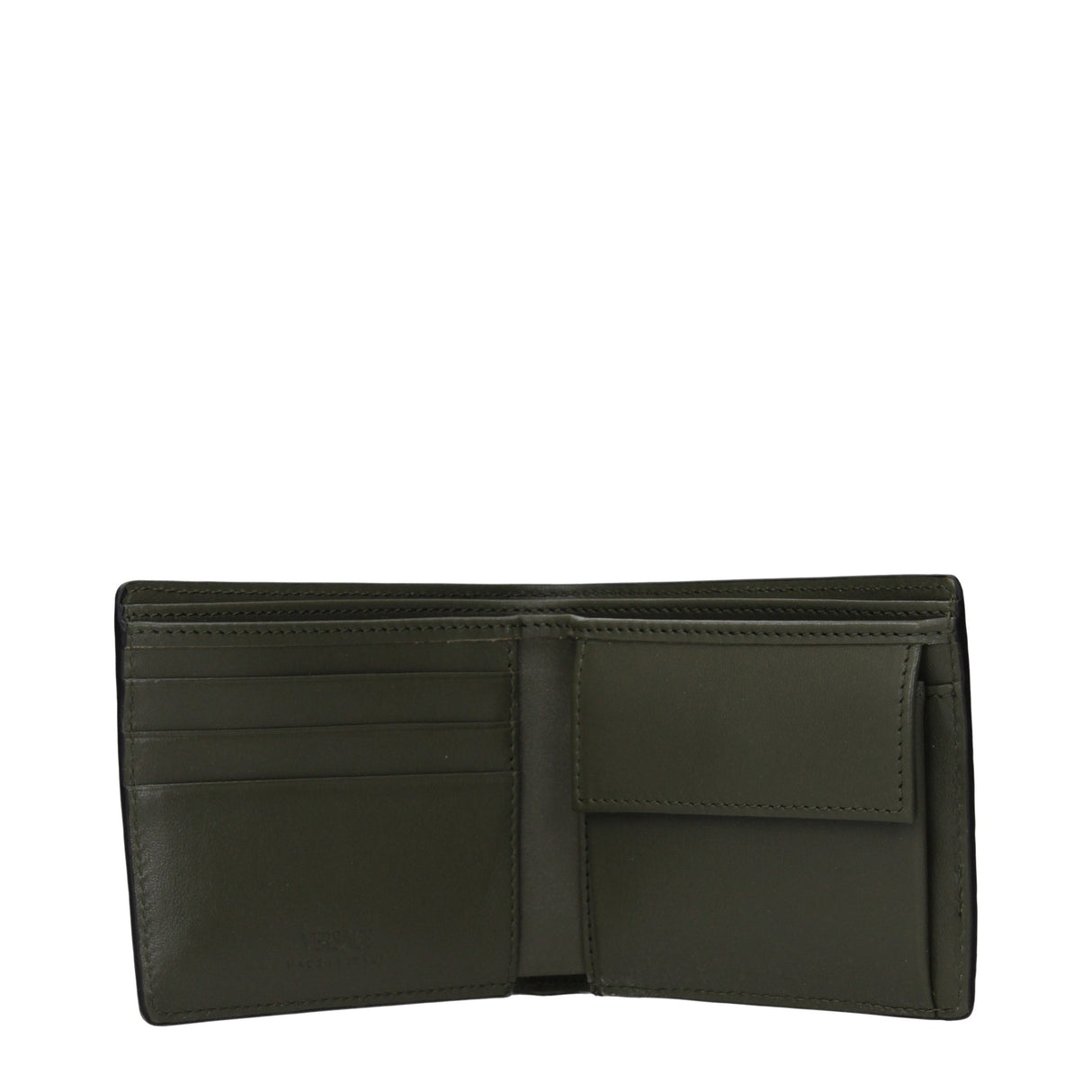 Versace Green Leather Wallet