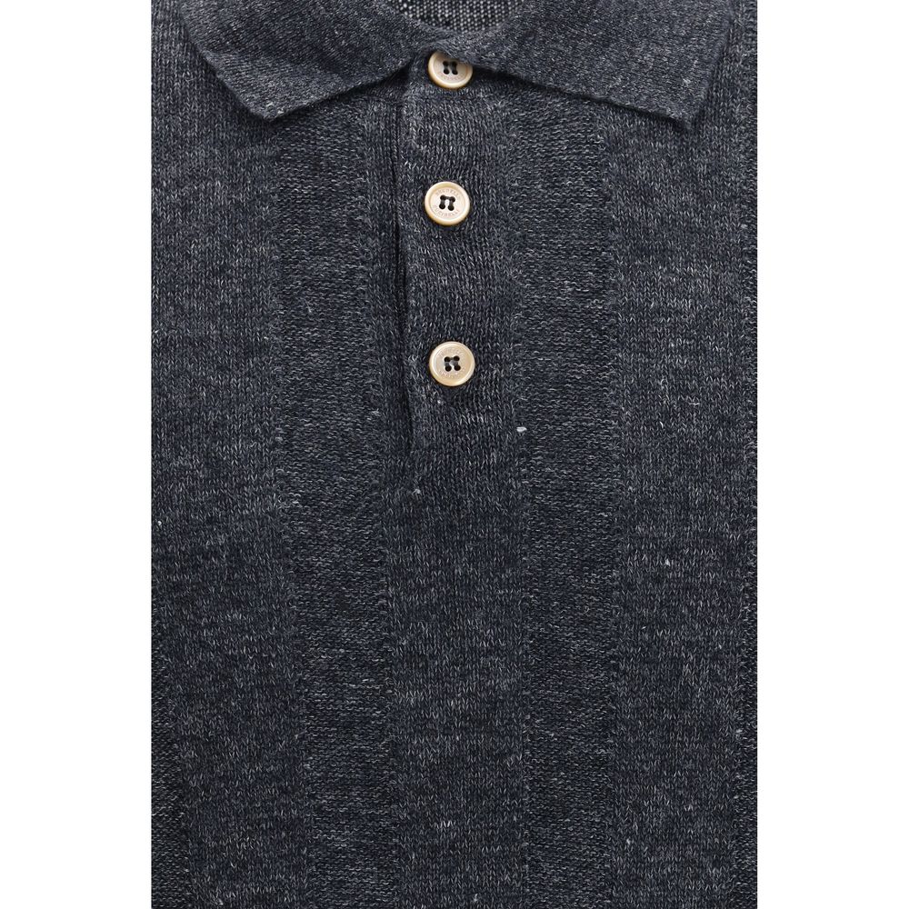 Brunello Cucinelli Gray Cotton Sweatshirt