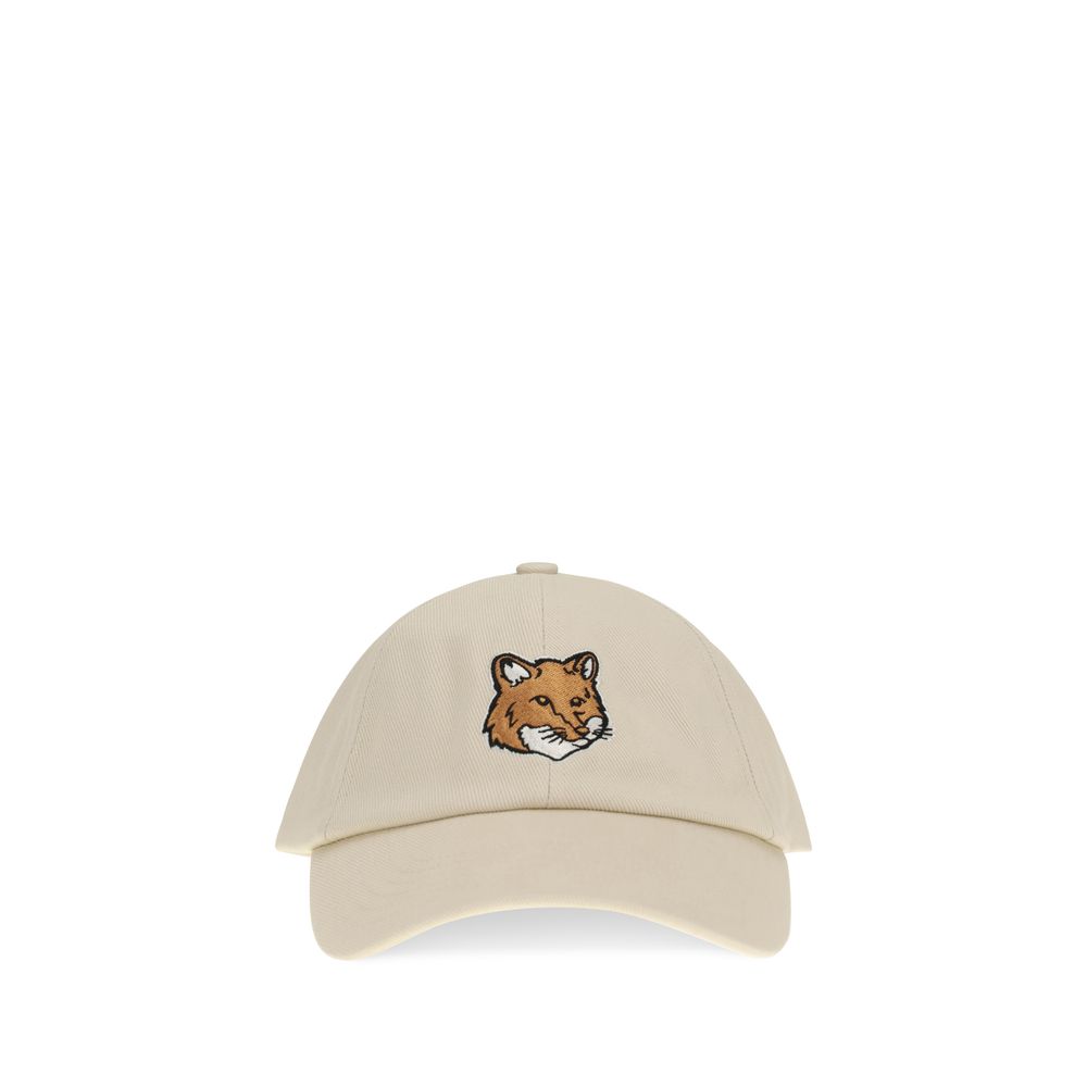 Maison Kitsuné Beige Cotton Cap (Baseball Hat)