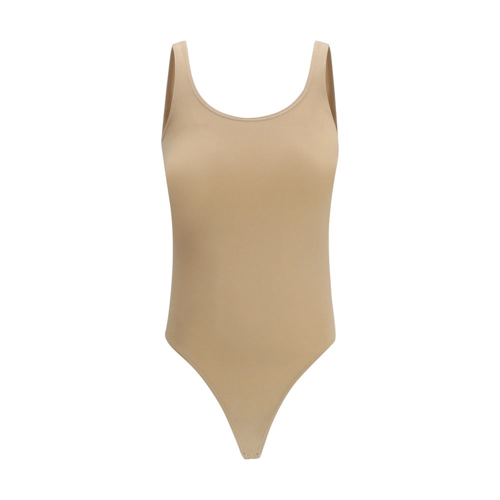 Wolford Beige Cotton Bodysuit