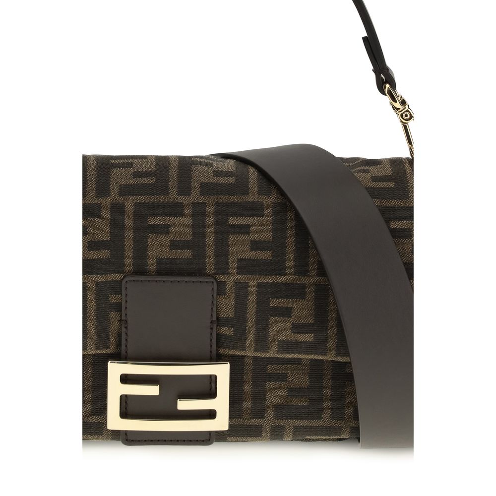 Fendi Brown Recycled Polyester Shoulder Bag