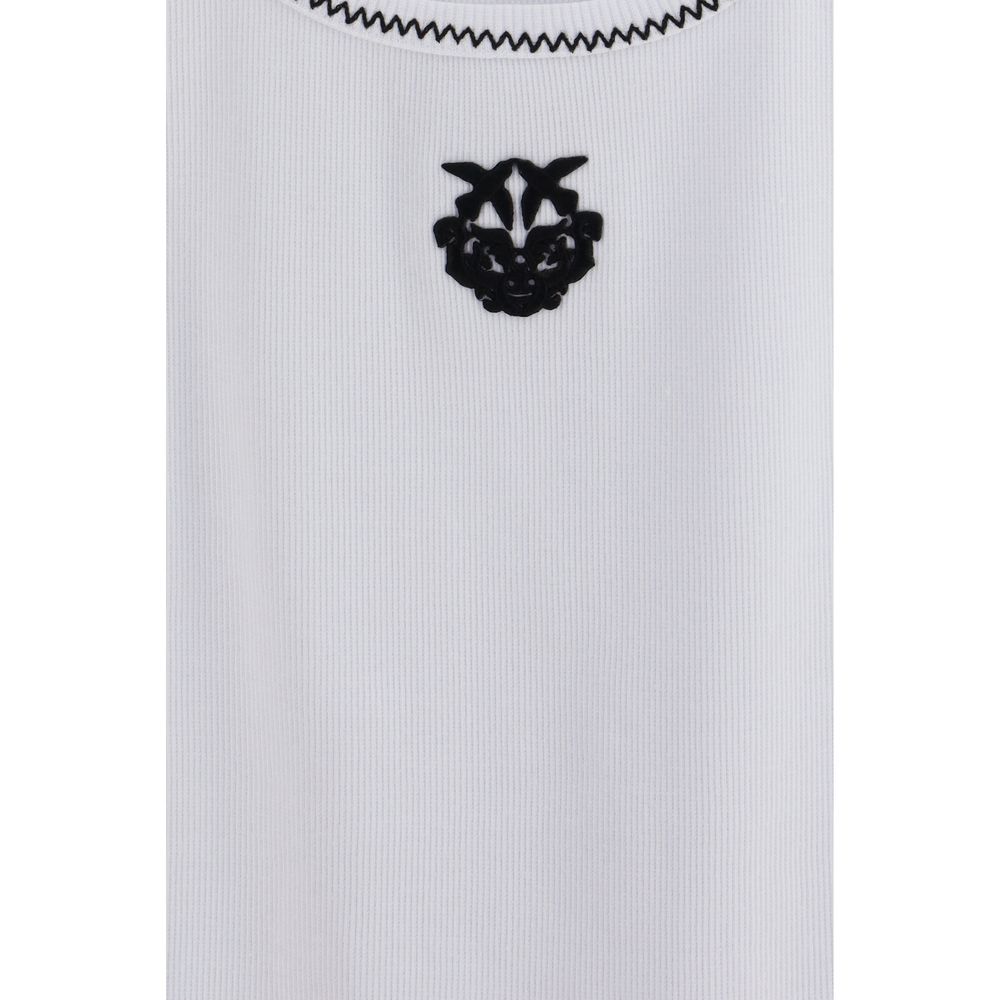 PINKO White Cotton Tank Tops