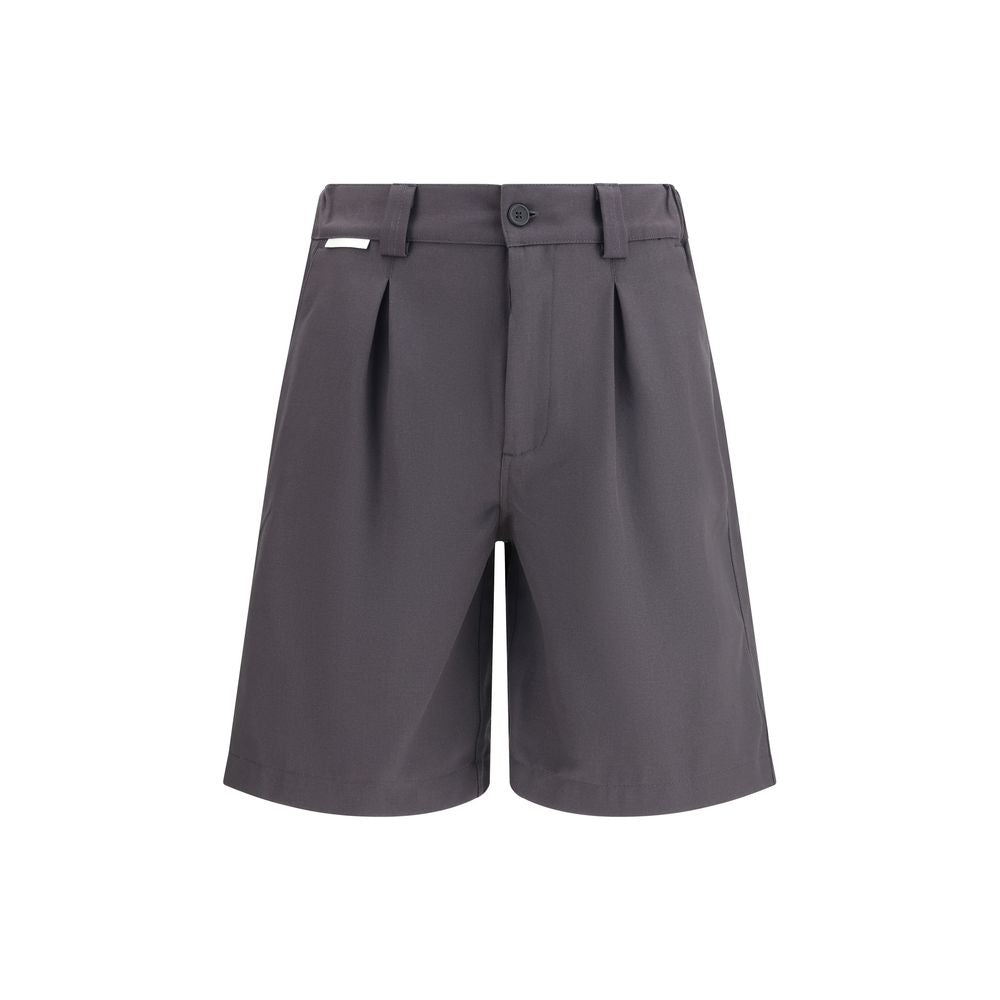 GR10K Gray Cotton Bermuda Shorts