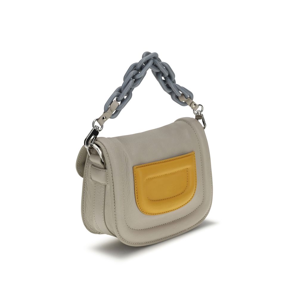 Pierre Hardy Gray Goatskin Shoulder Bag