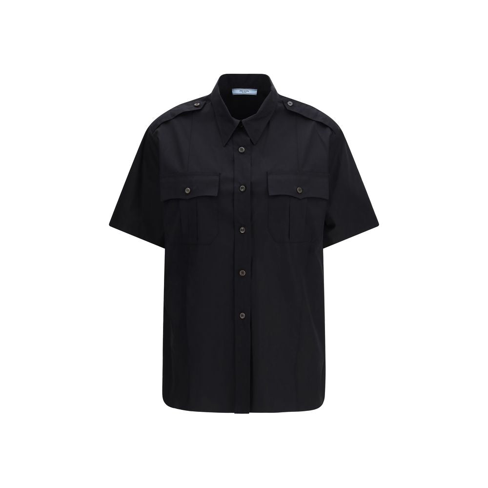 Prada Black Cotton Shortsleeve Shirt