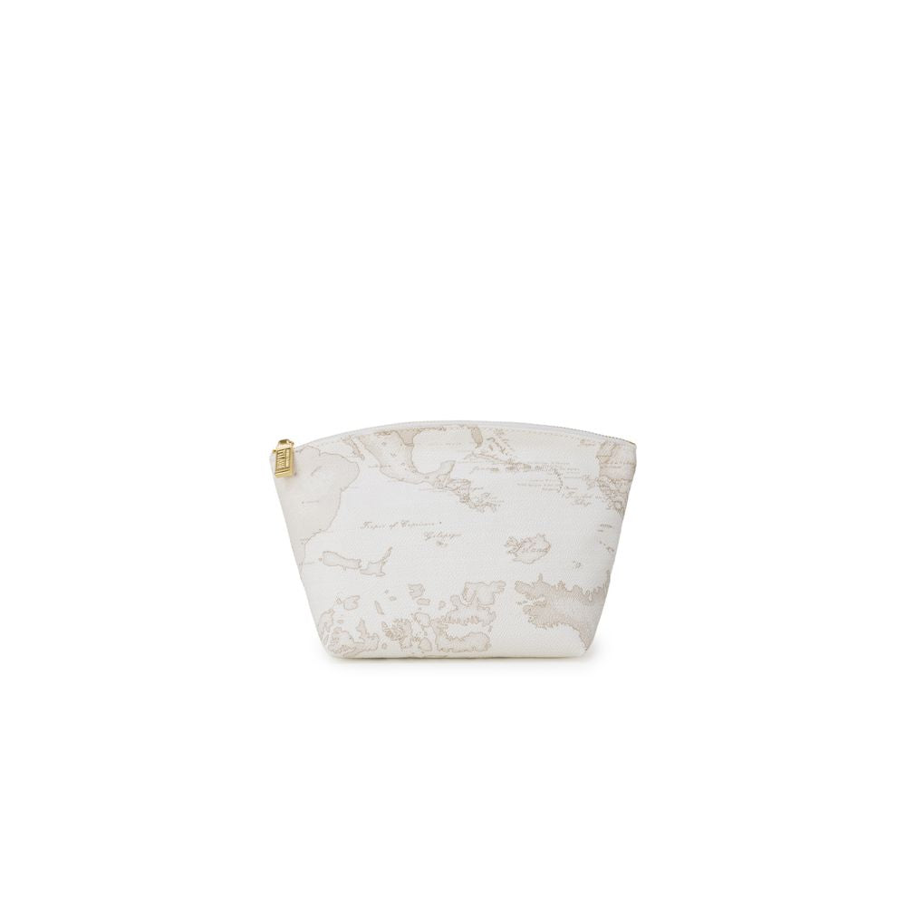 Alviero Martini Prima Classe White Polyester Clutch Bag