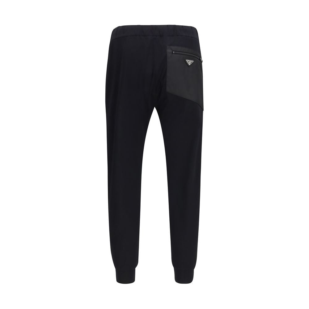Prada Black Cotton Casual Pants