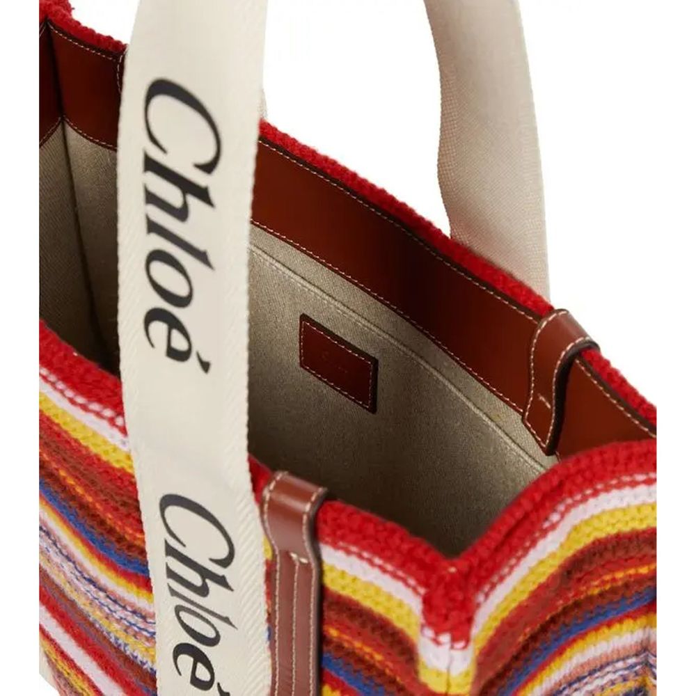 Chloé Multicolor Wool Tote Bag