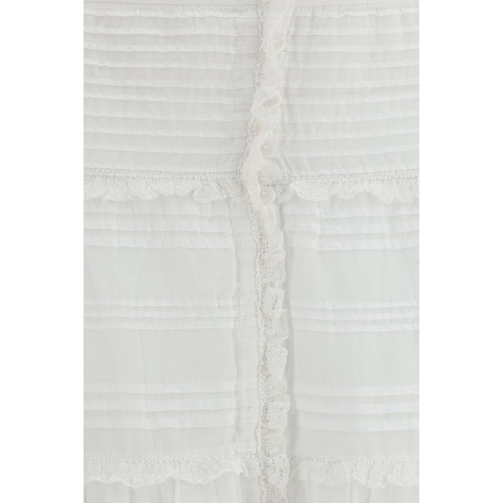 Isabel Marant Étoile White Viscose Long Skirt