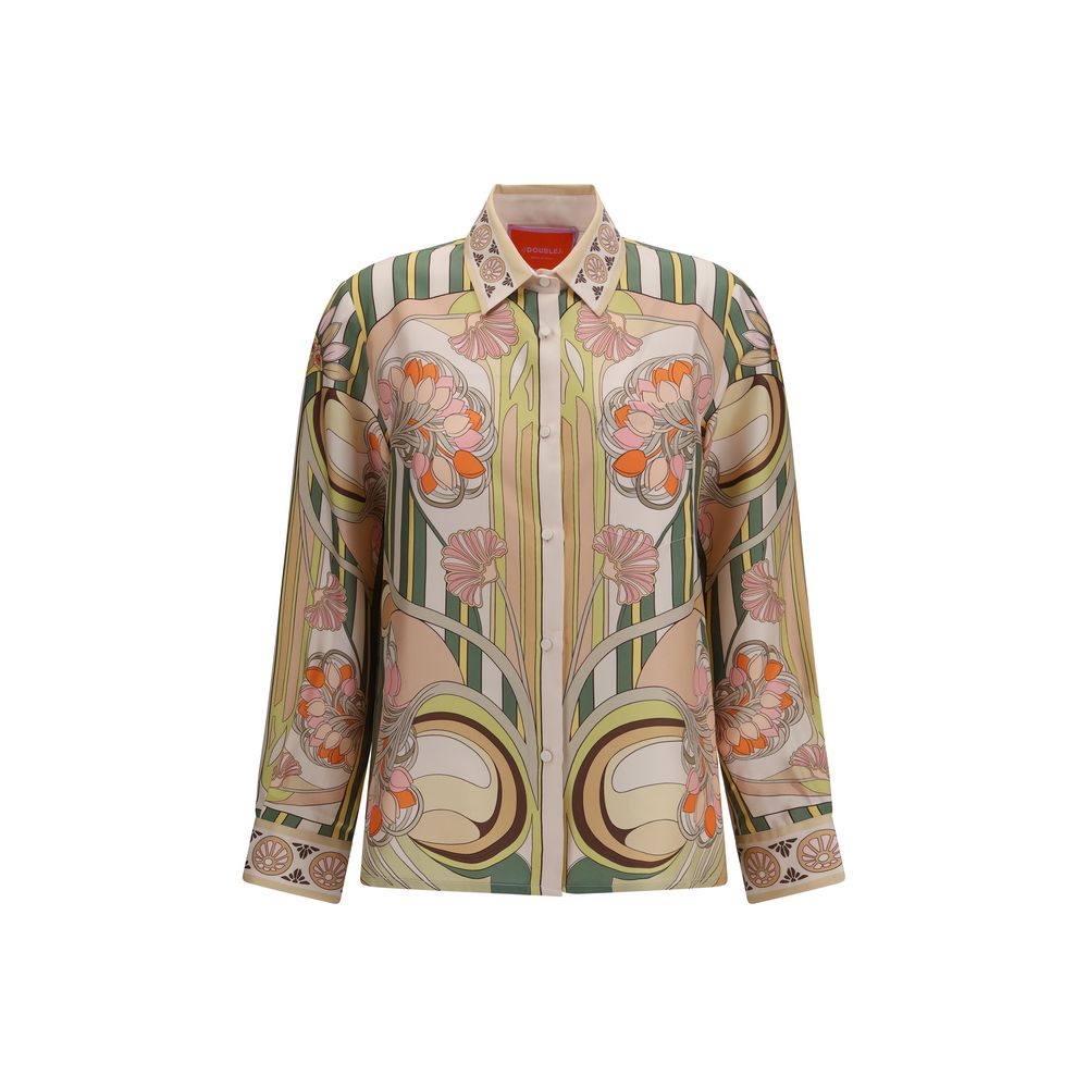 La Double J Multicolor Silk Shirt