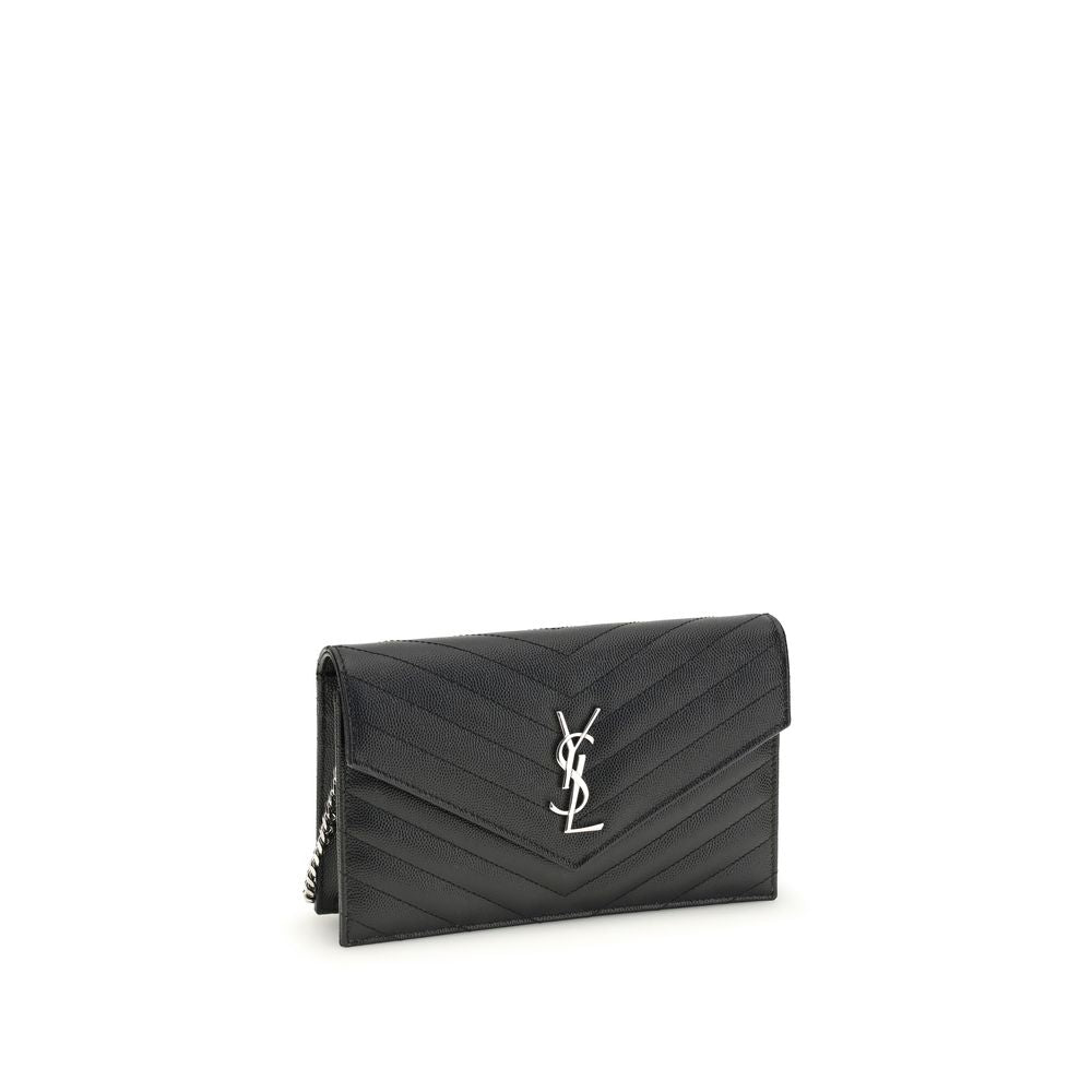 Saint Laurent Black Calf Leather Bos Taurus Shoulder Bag