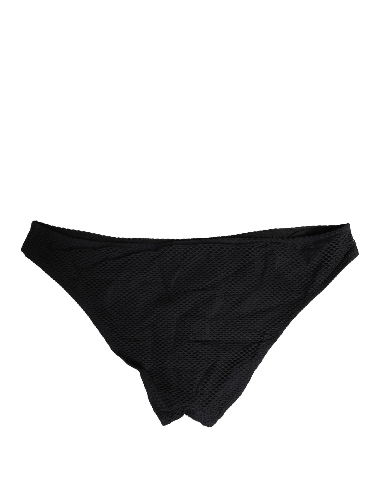 Dolce & Gabbana Black Nylon DG Logo Plaque Regular Brief Underwear