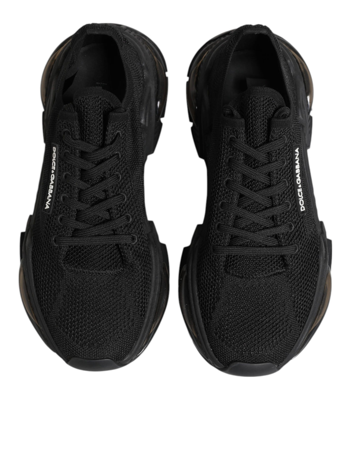 Dolce & Gabbana Black Airmaster Low Top Men Sneakers Shoes