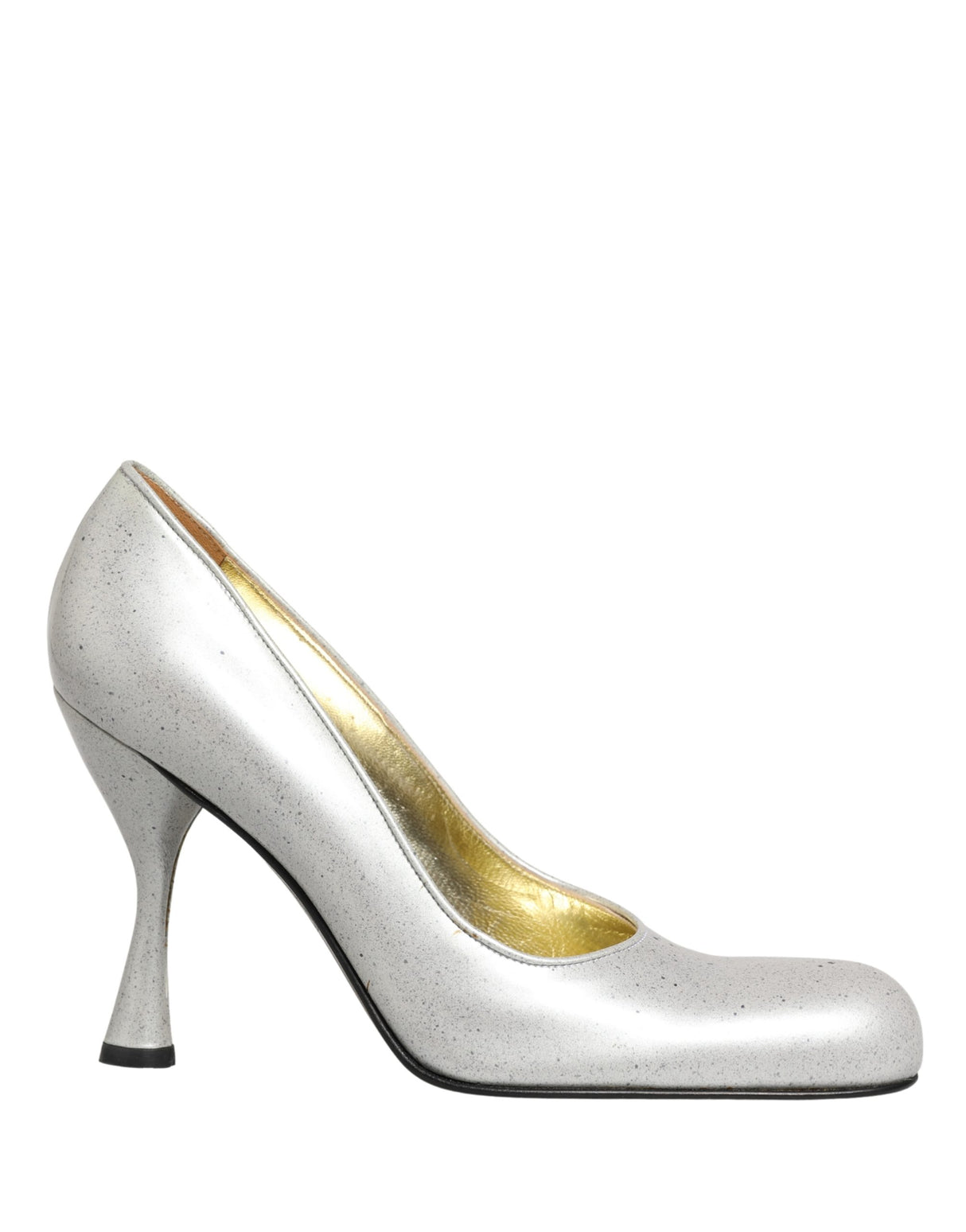 Dolce & Gabbana White Leather High Heels Women Pumps Shoes