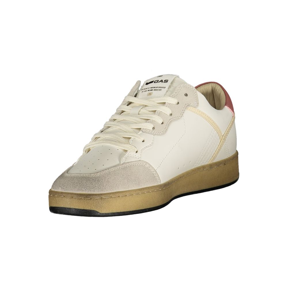 Gas White Polyurethane Men Sneaker