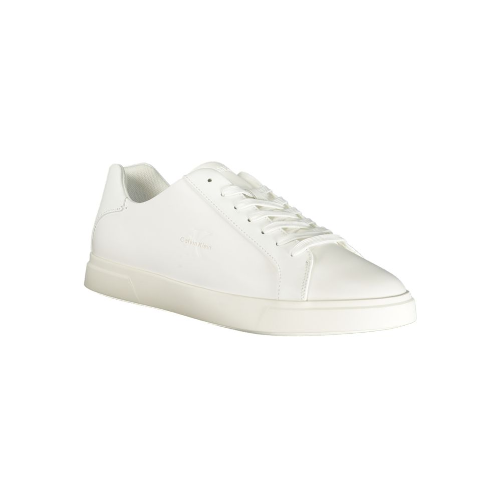 Calvin Klein White Polyurethane Men Sneaker