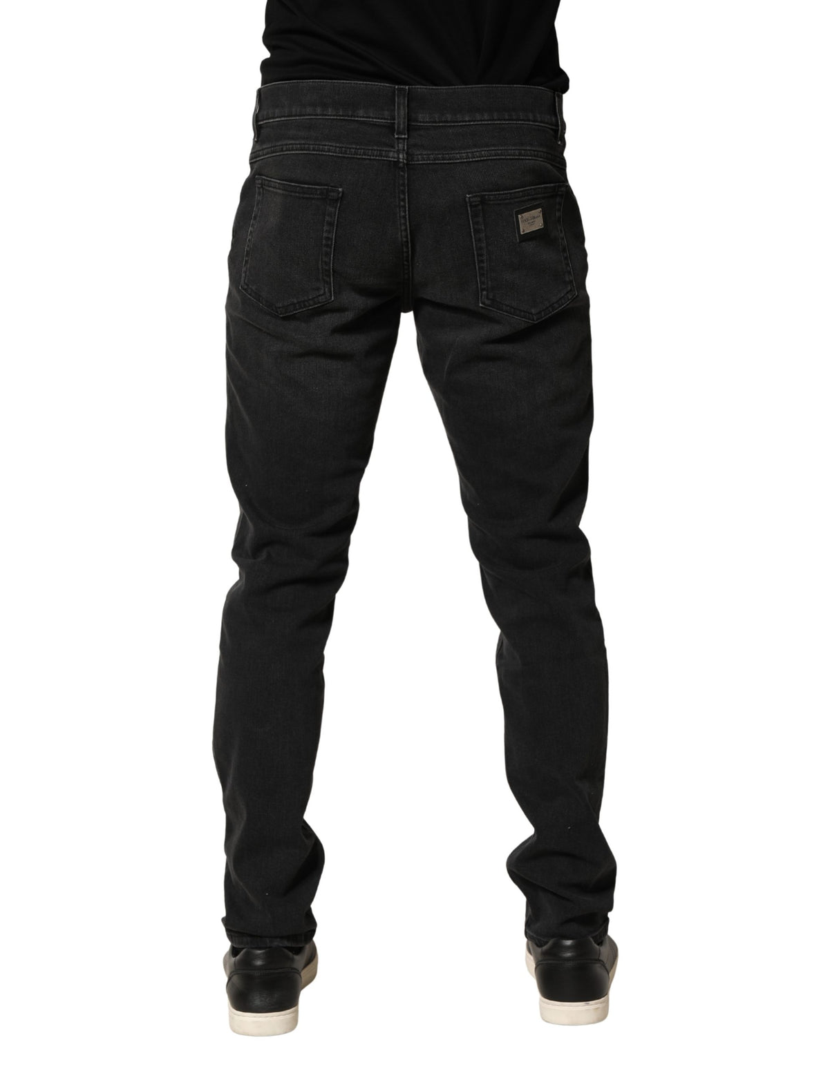 Dolce & Gabbana Black Cotton Stretch Regular SkinnyDenim Jeans