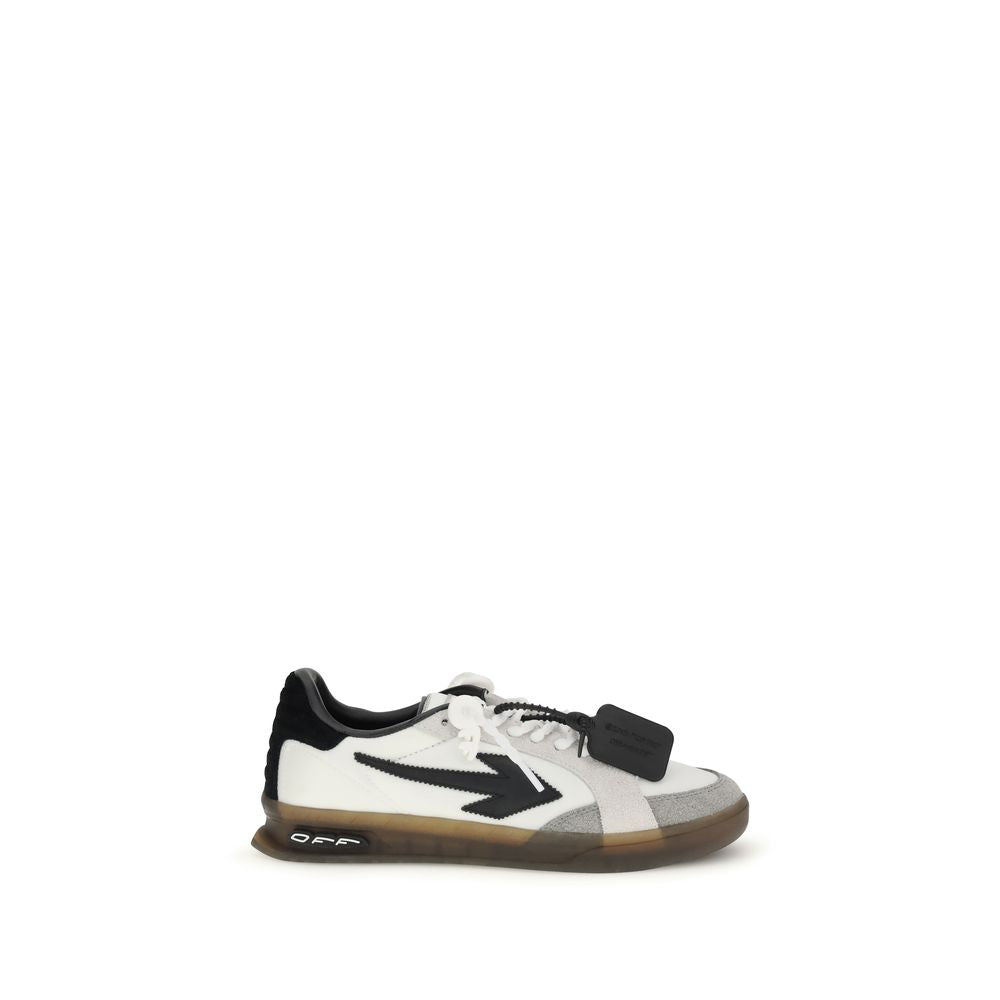 Off-White Multicolor Calf Leather Bos Taurus Low Top Sneakers