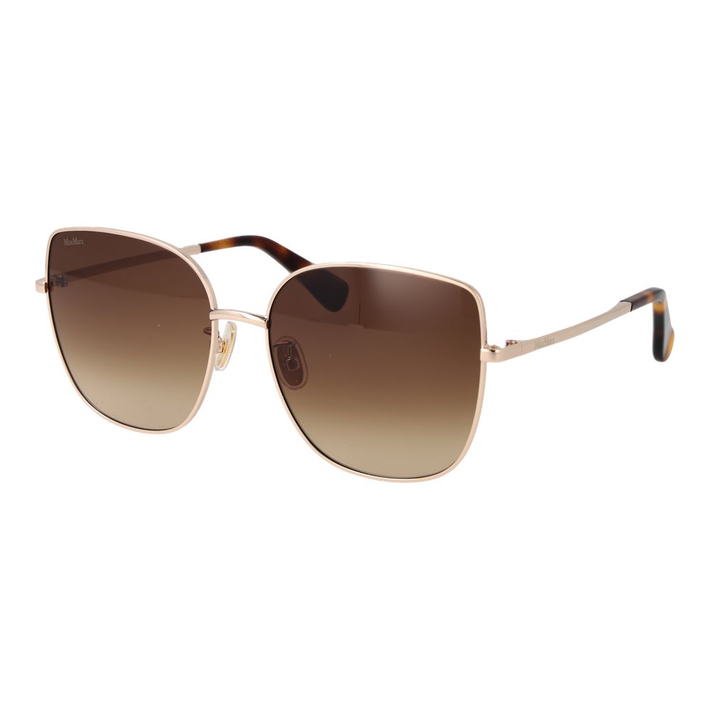 Max Mara Rose Gold Metal Sunglasses