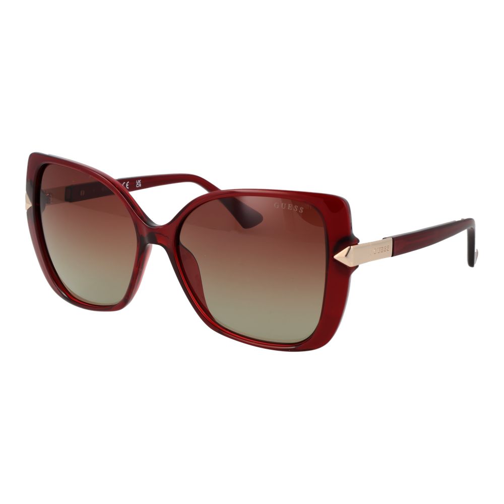 Guess Burgundy Plastic Sunglasses