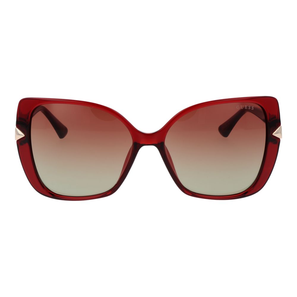 Guess Burgundy Plastic Sunglasses