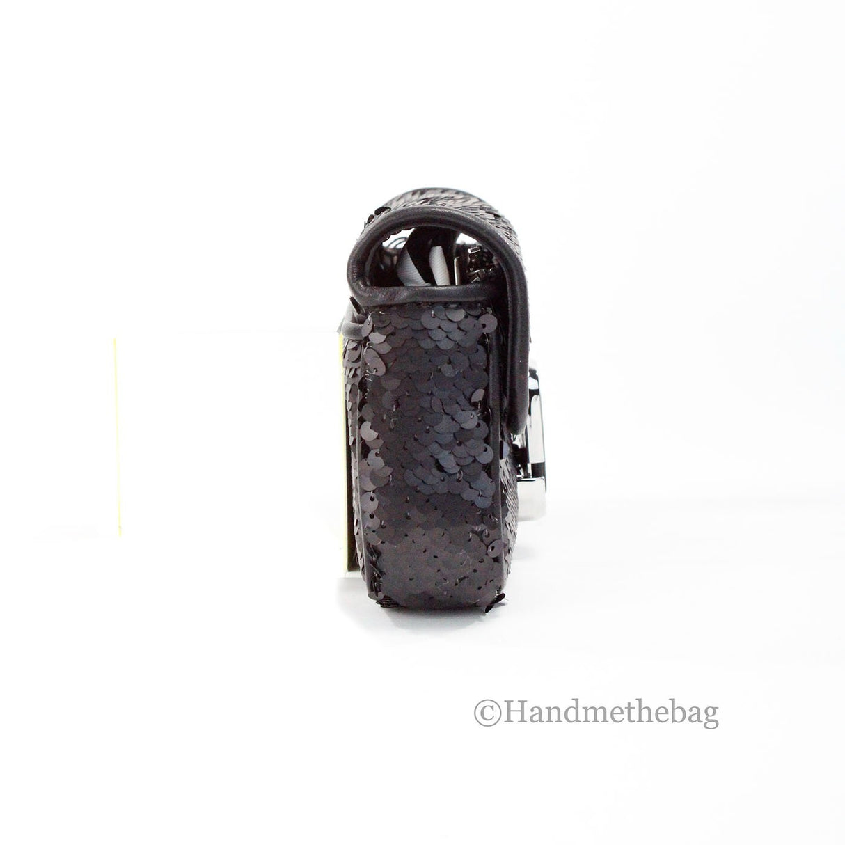 Marc Jacobs The Mini J Marc Shoulder Bag Black Sequined Crossbody Bag