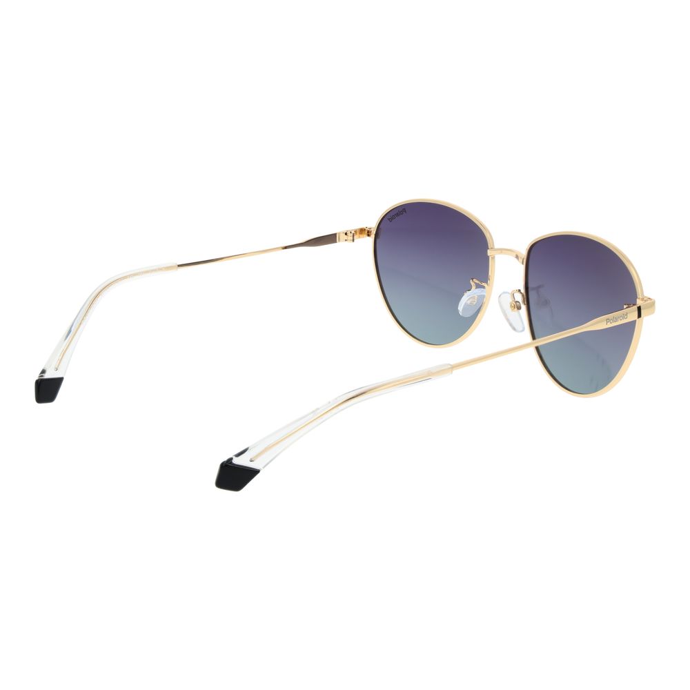 Polaroid Gold Stainless Steel Sunglasses
