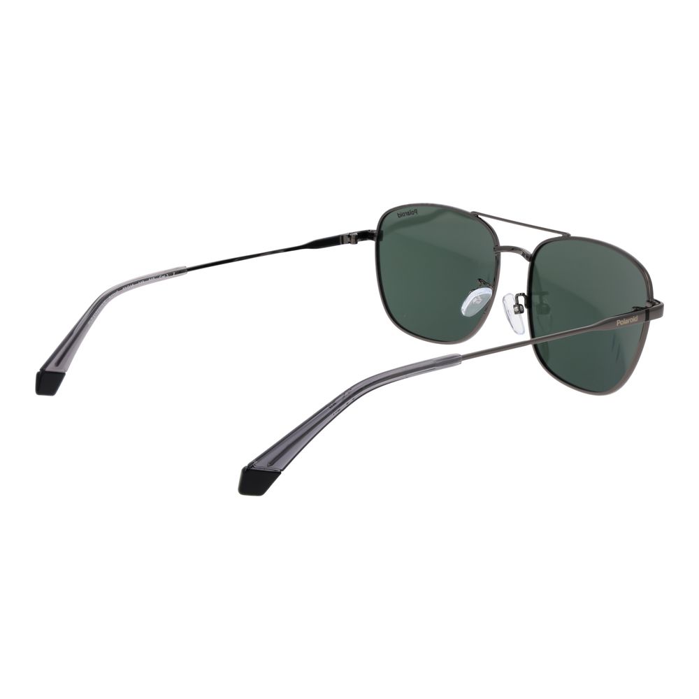 Polaroid Gray Stainless Steel Sunglasses
