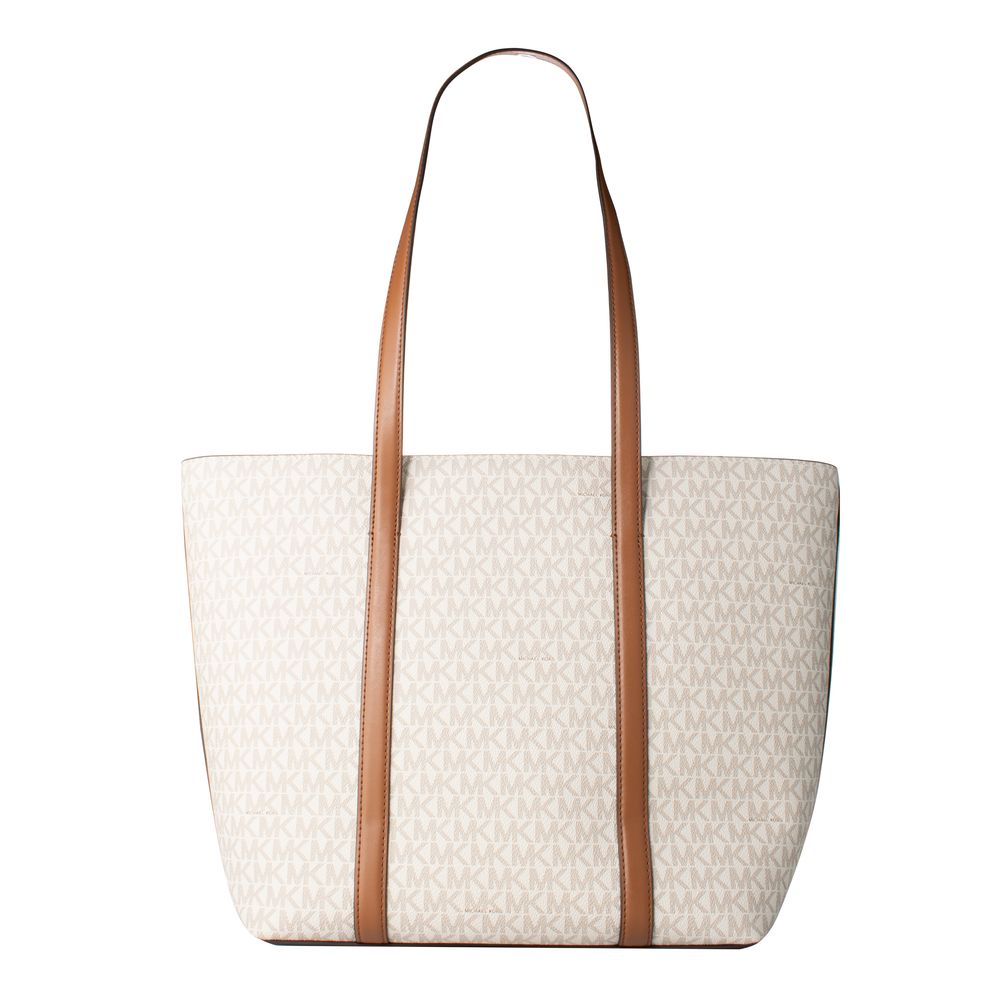 Michael Kors Beige Canvas Tote Bag