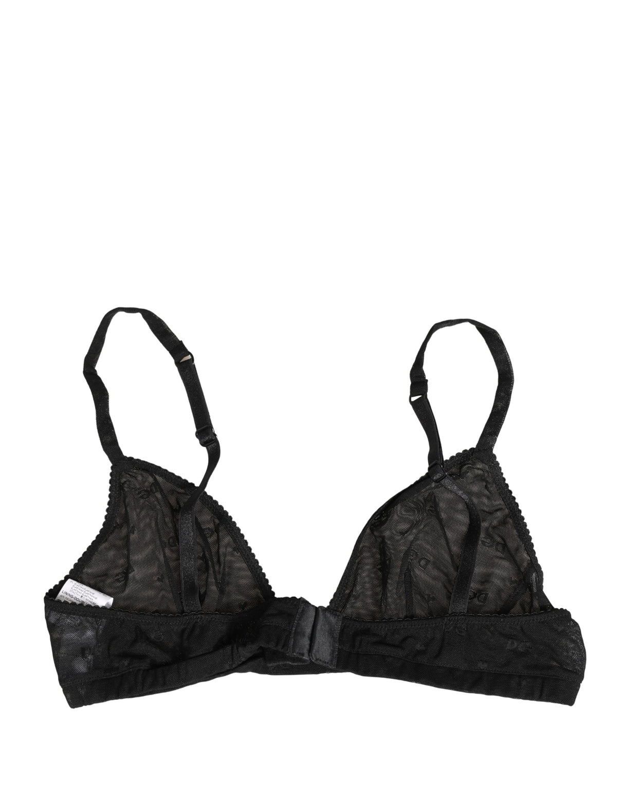Dolce & Gabbana Black Nylon Stretch Soft Cup Brassiere Underwear
