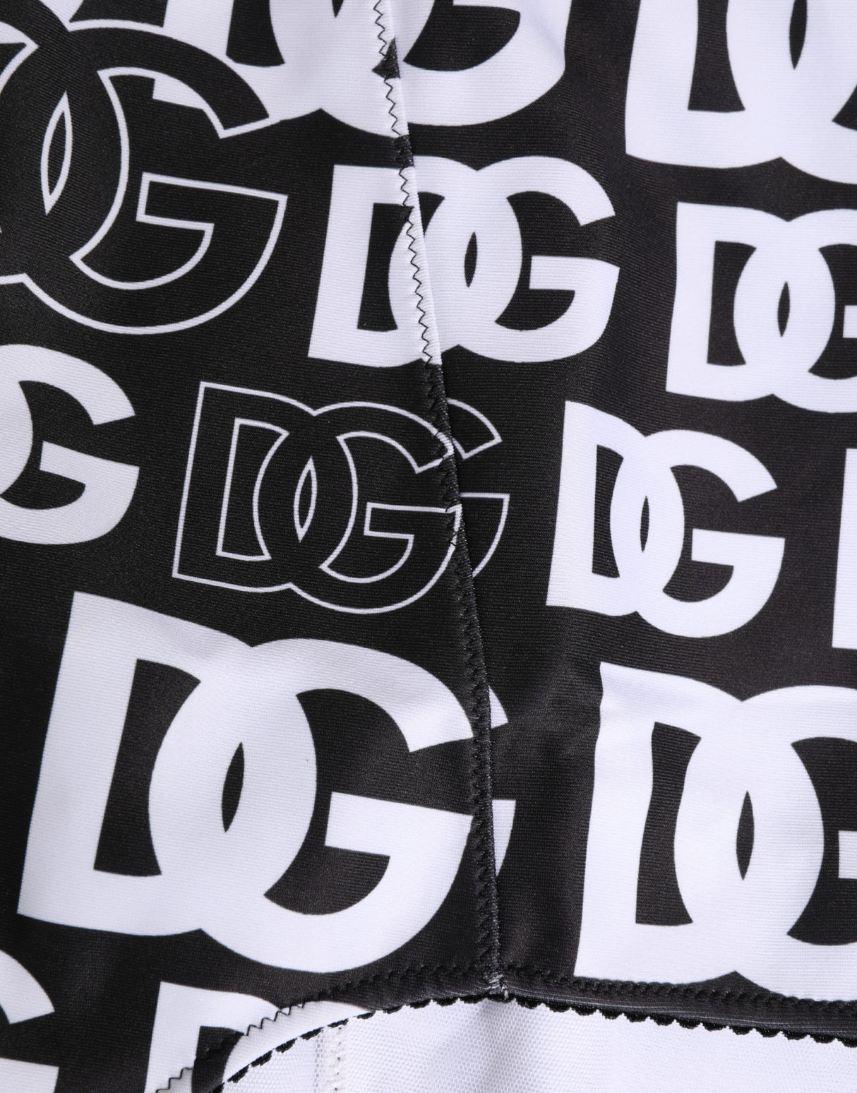 Dolce & Gabbana Black White DG Logo Waistband Girdle Underwear