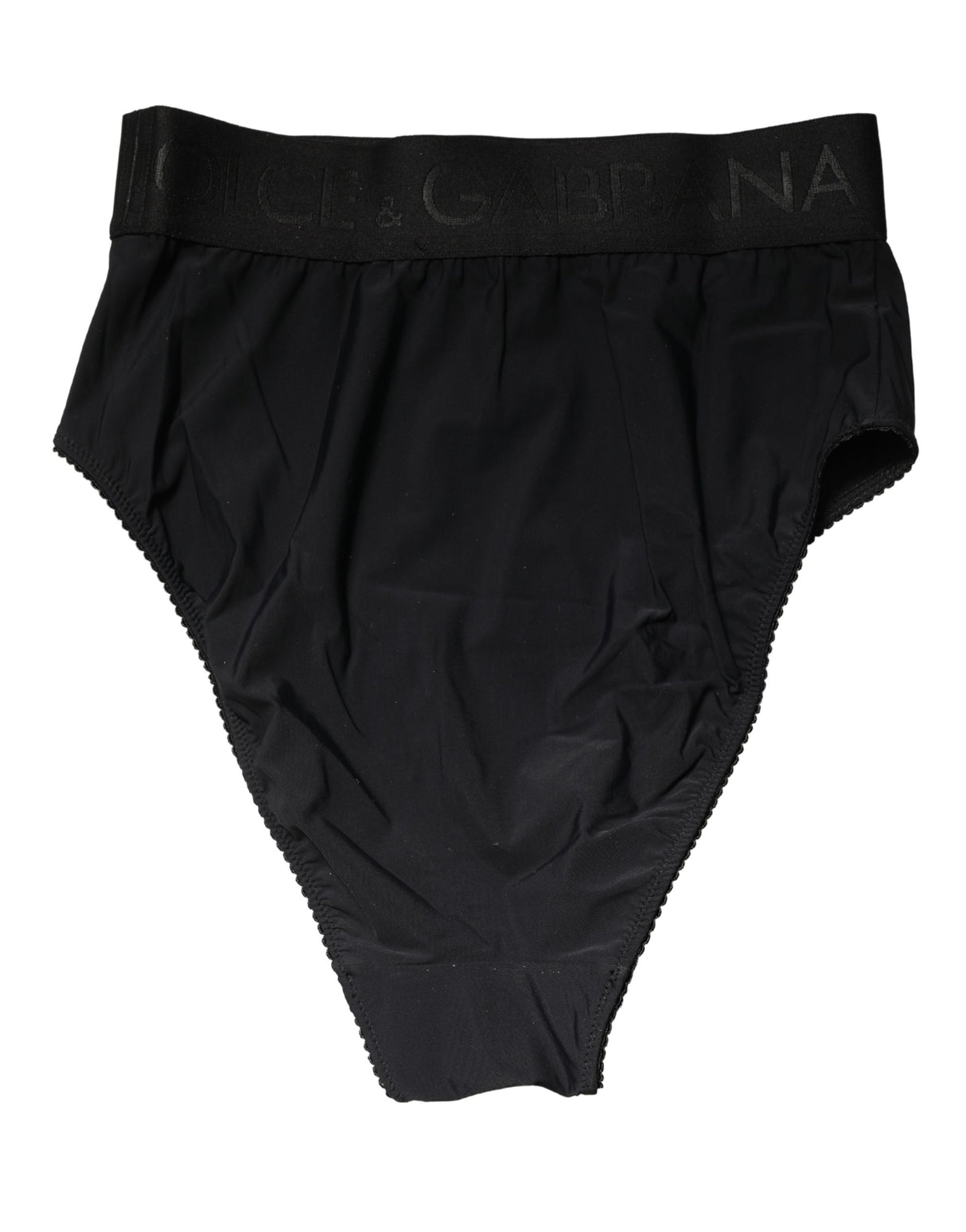 Dolce & Gabbana Black Logo Waistband High Brief Underwear