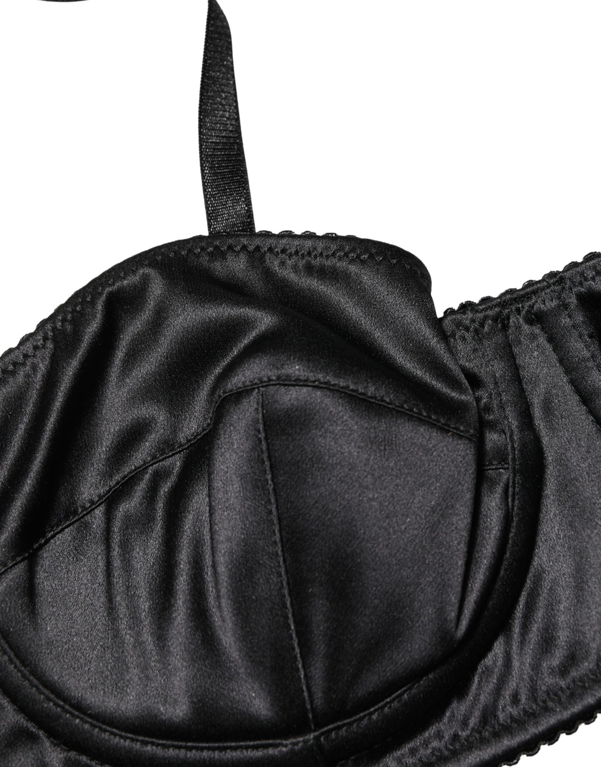 Dolce & Gabbana Black Semi-Pad Underwire Balconette Bra Underwear