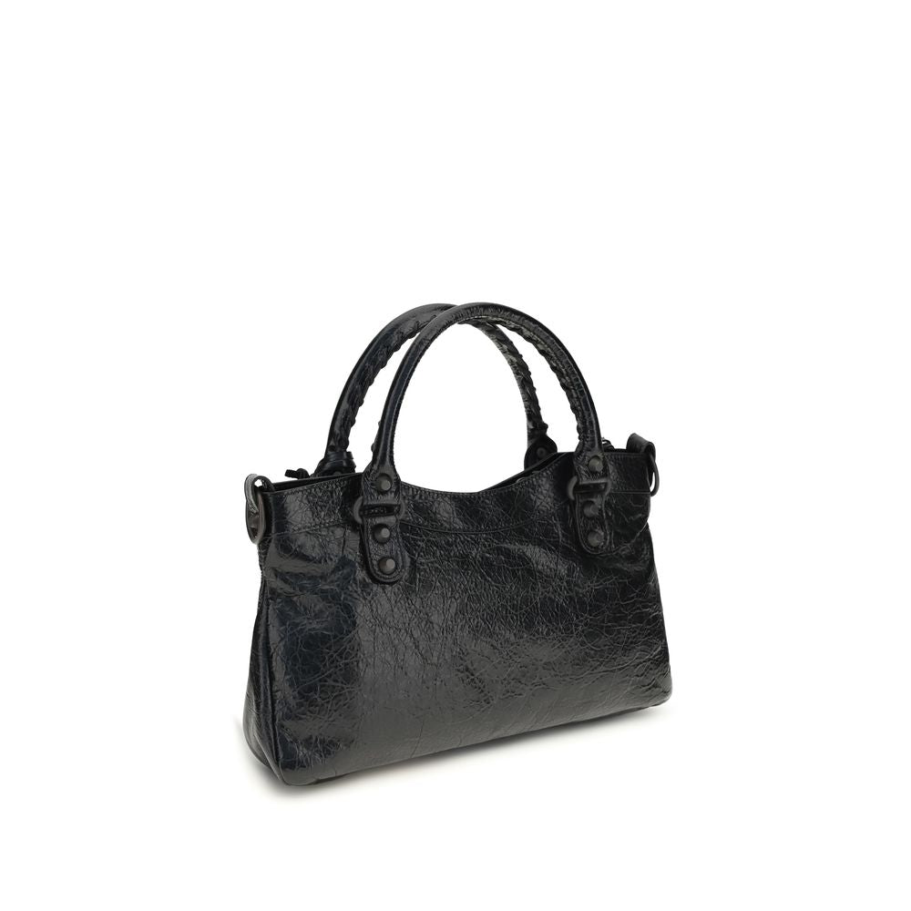 Balenciaga Black Lamb Ovis Aries Aries Shoulder Bag