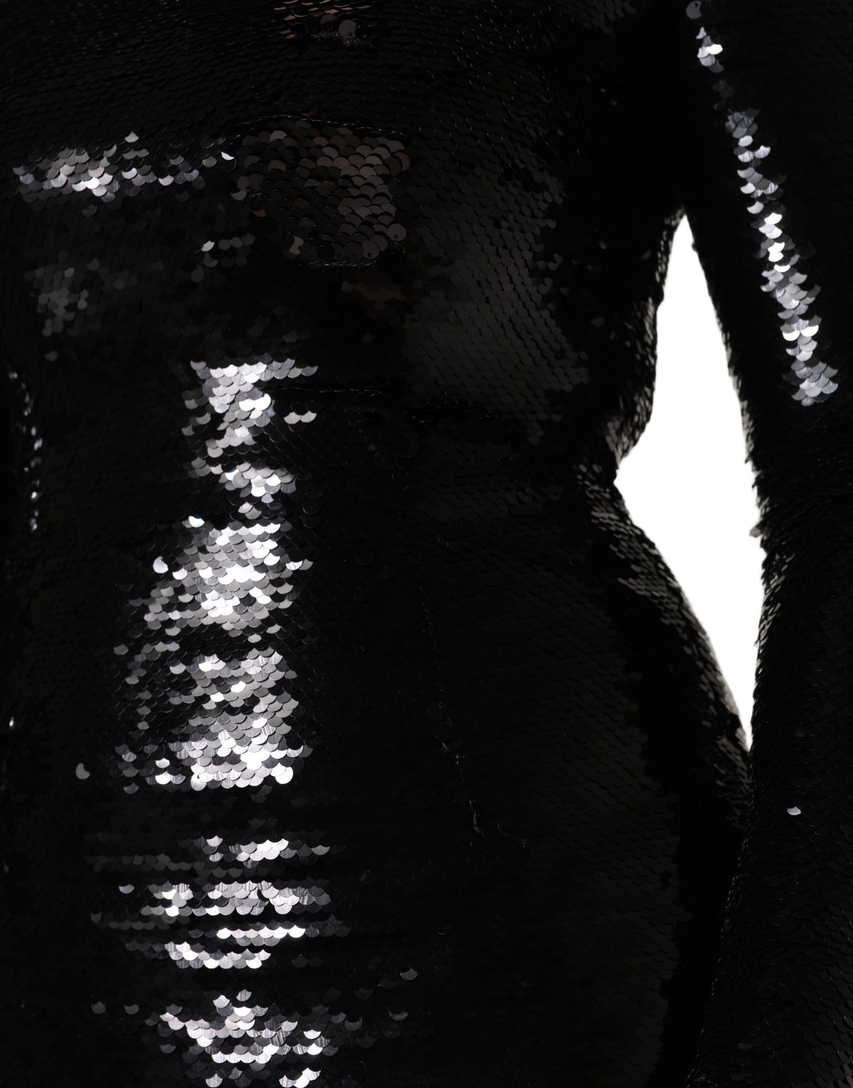 Dolce & Gabbana Black Bodycon Mermaid Sequinned Gown Dress