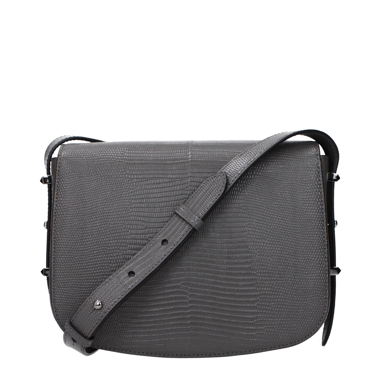 Jimmy Choo Gray Leather Crossbody Bag
