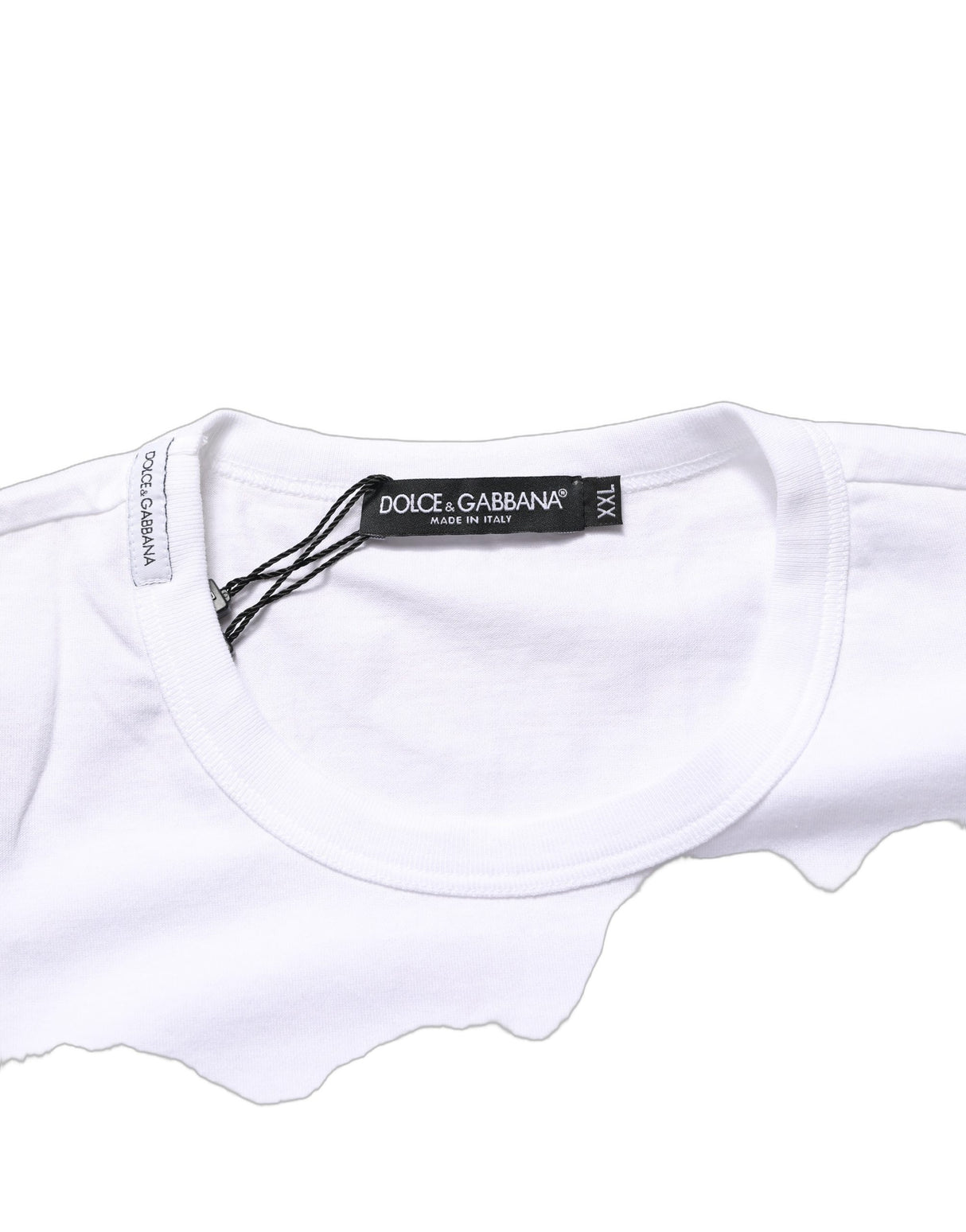 Dolce & Gabbana White D&G PRINCE I WAS THERE Crew Neck T-shirt