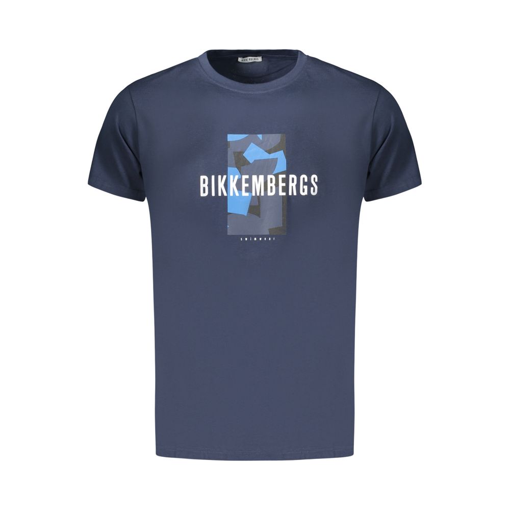Bikkembergs Blu Cotton Men's T-Shirt