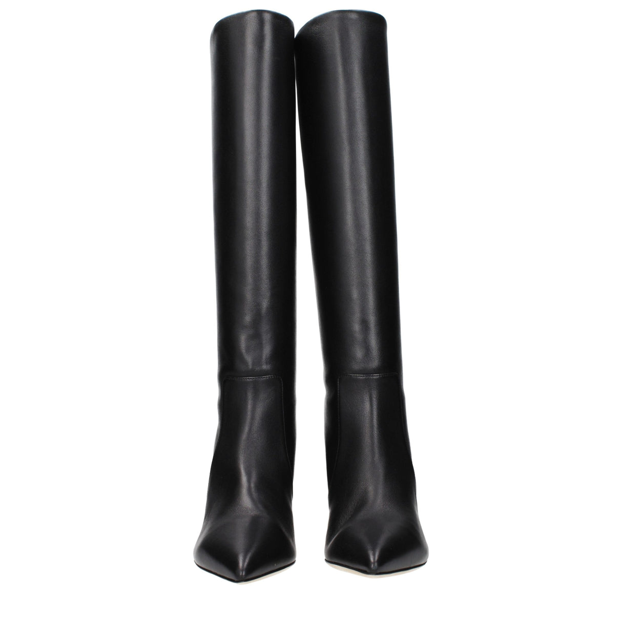 Paris Texas Black Leather Ankle Boots