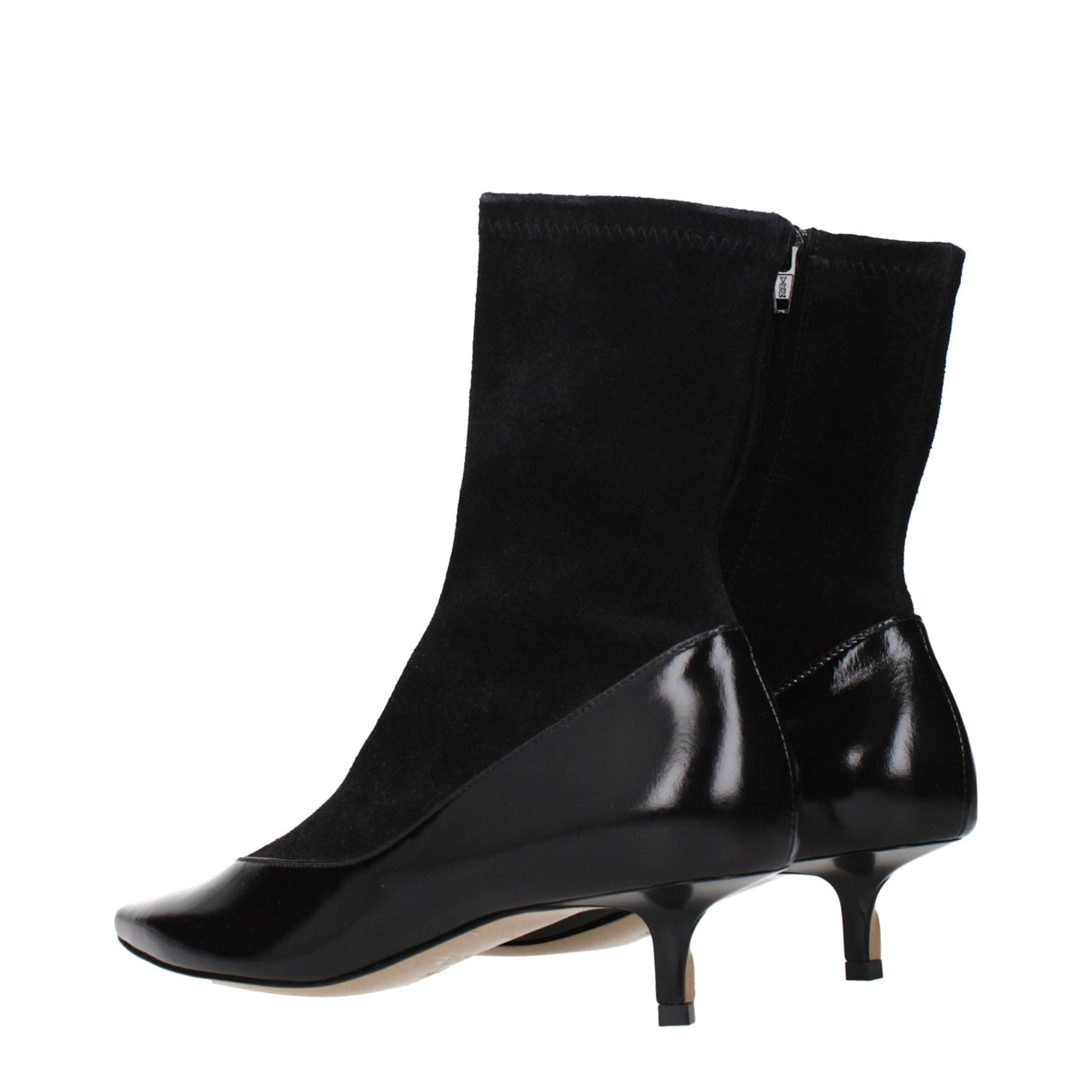 Jacquemus Black Leather Ankle Boots