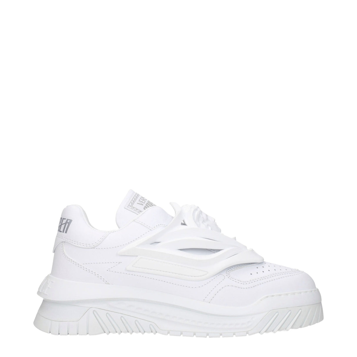 Versace White Leather Sneakers
