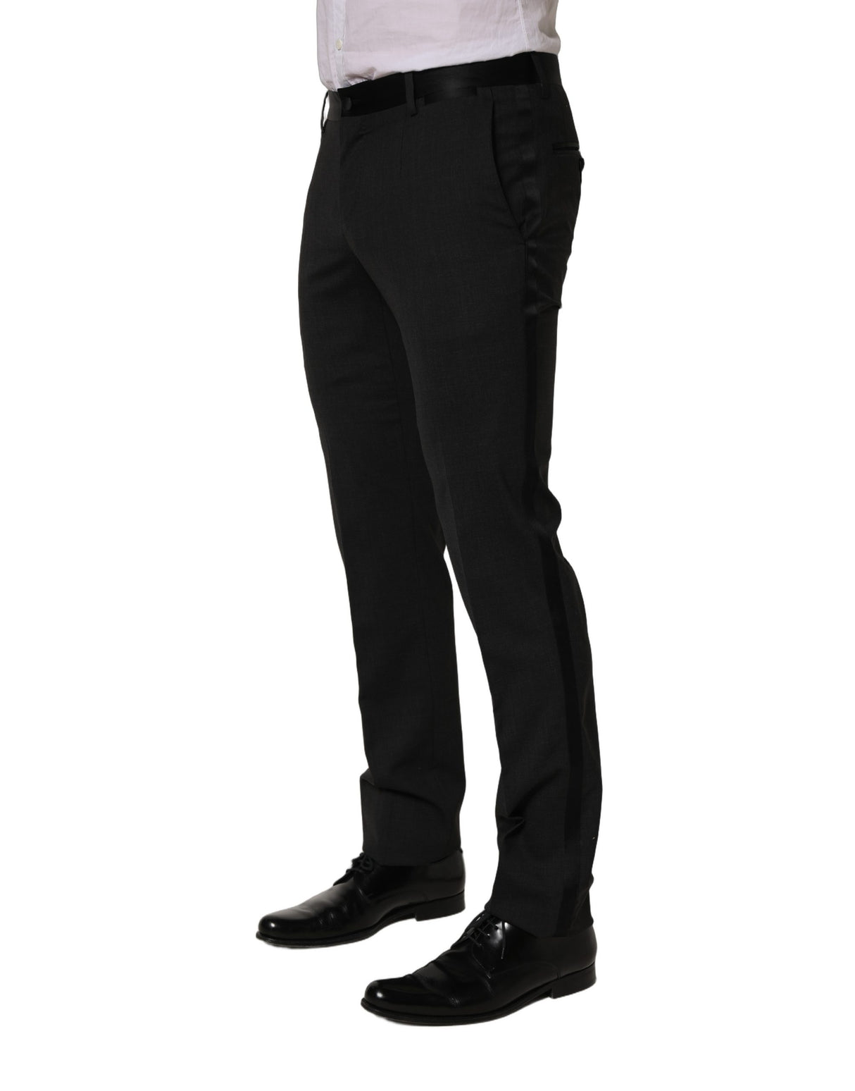Dolce & Gabbana Black Cotton Dress Formal Men Trouser Pants