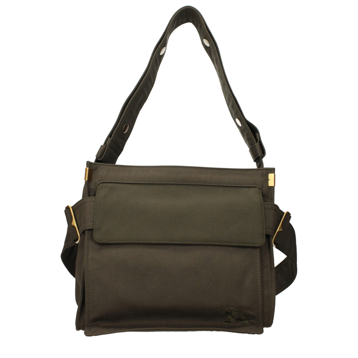 Burberry Green Fabric Shoulder Bag