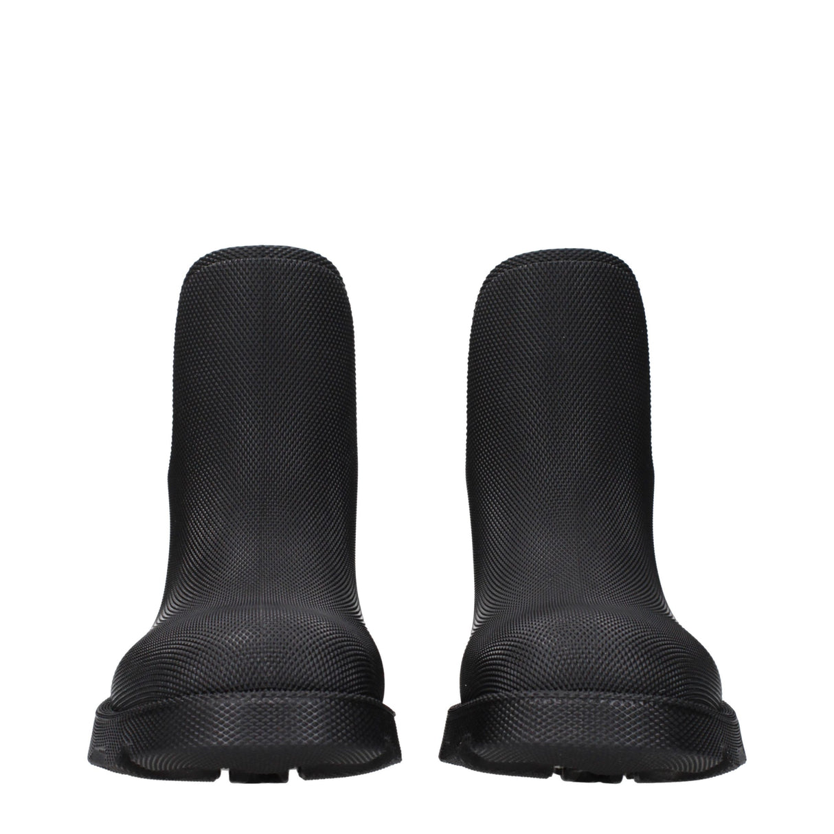 Burberry Black Cotton Ankle Boots