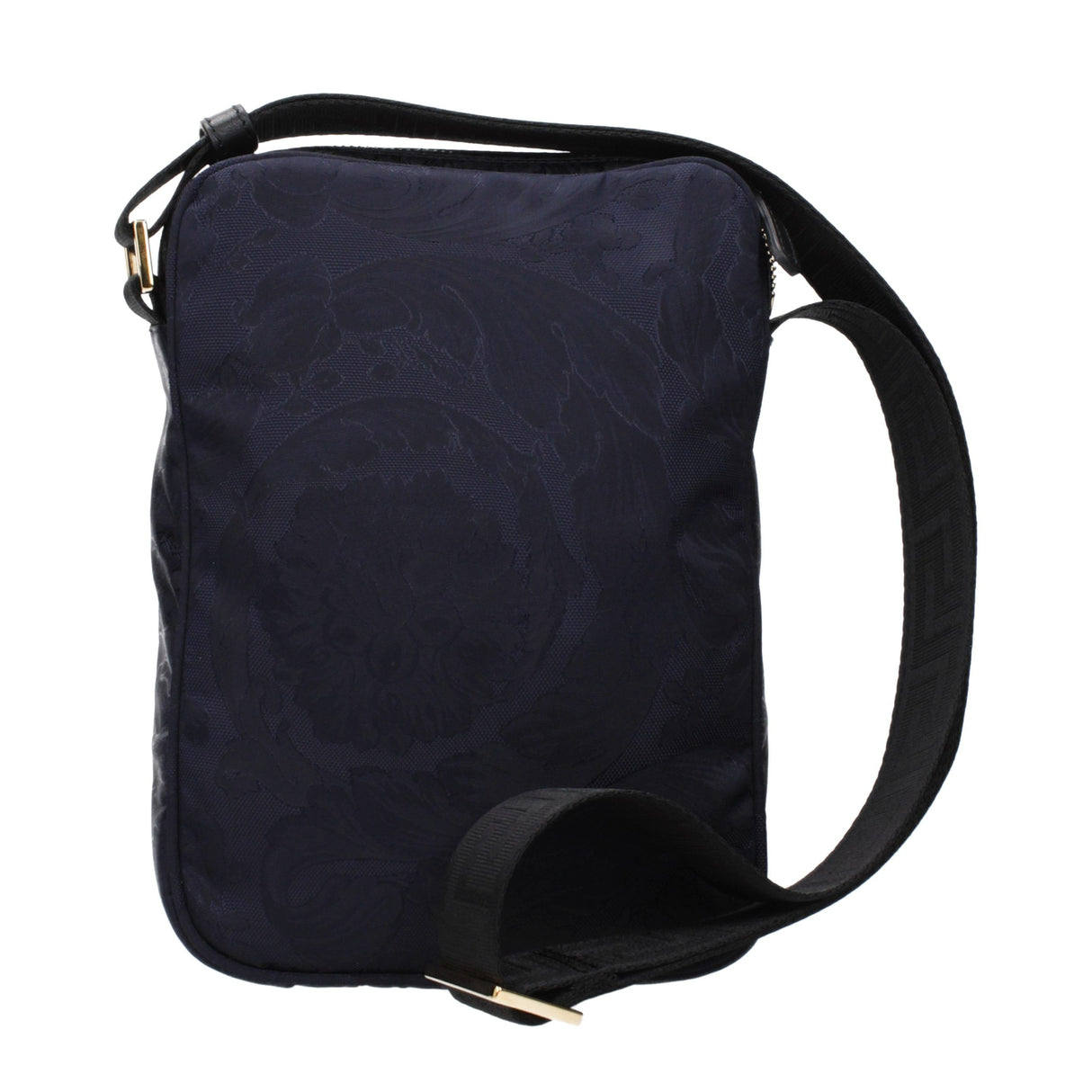 Versace Blue Fabric Crossbody Bag