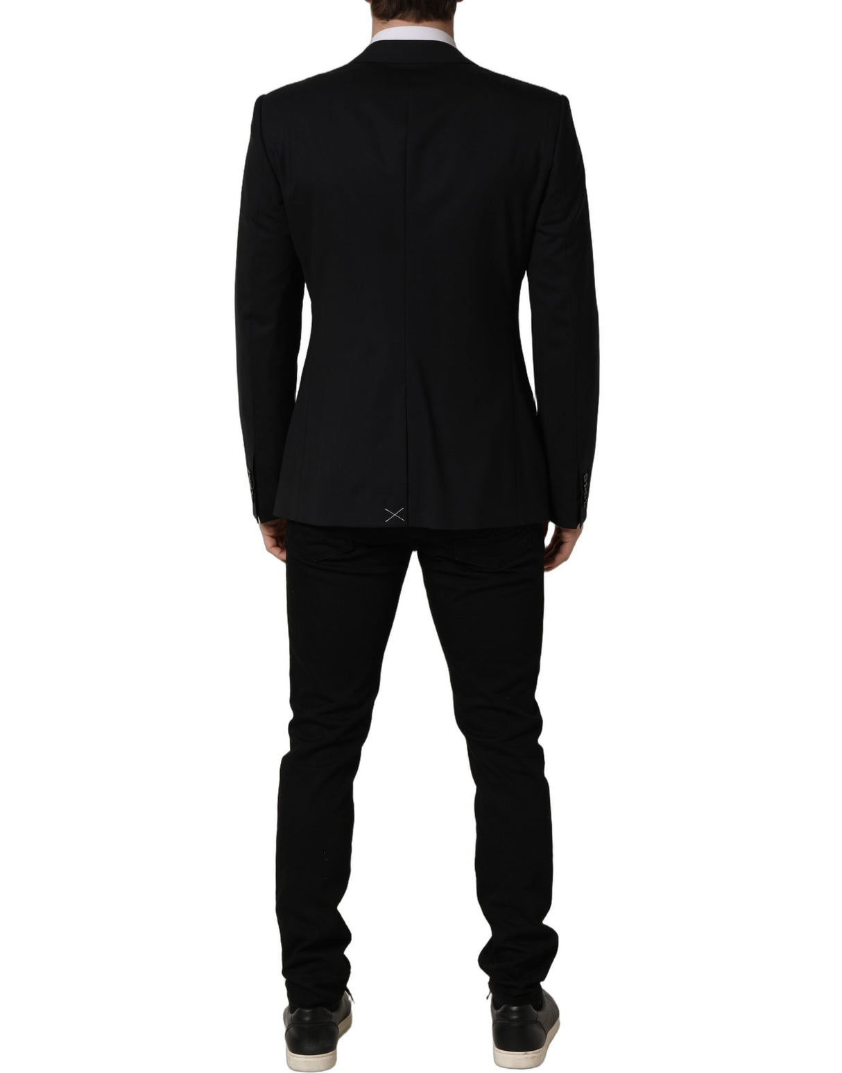 Dolce & Gabbana Black Wool Single Breasted Blazer Jacket