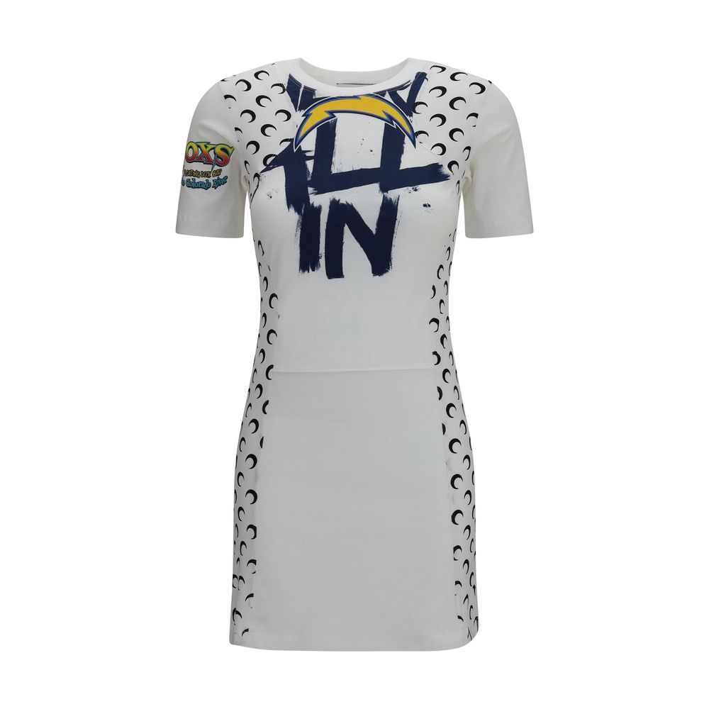 Marine Serre White Cotton Casual Dress