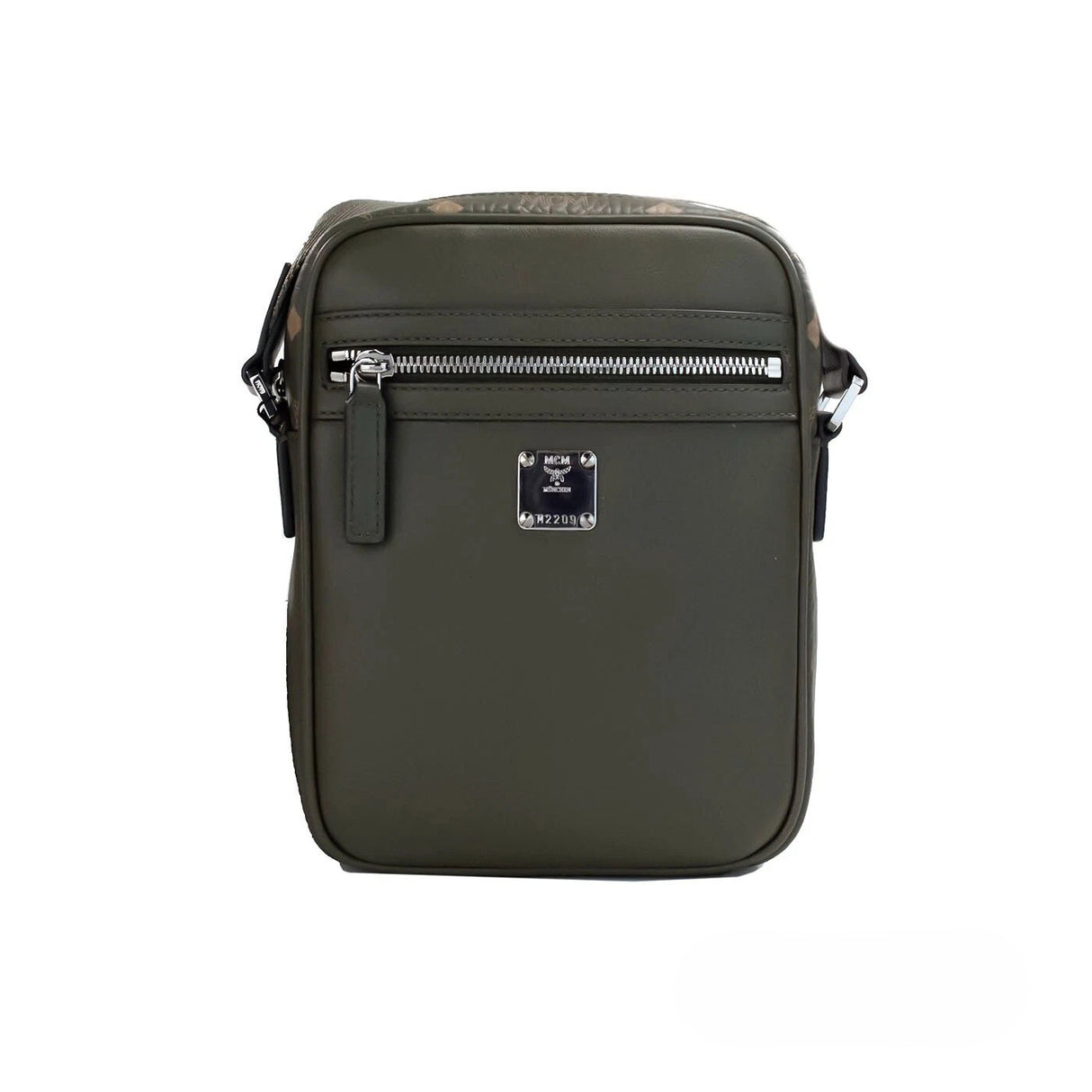 MCM Visetos Leather Camera Crossbody Bag