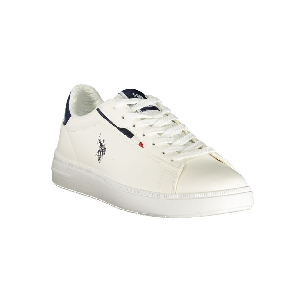 U.S. POLO ASSN. White Polyurethane Men's Sneaker