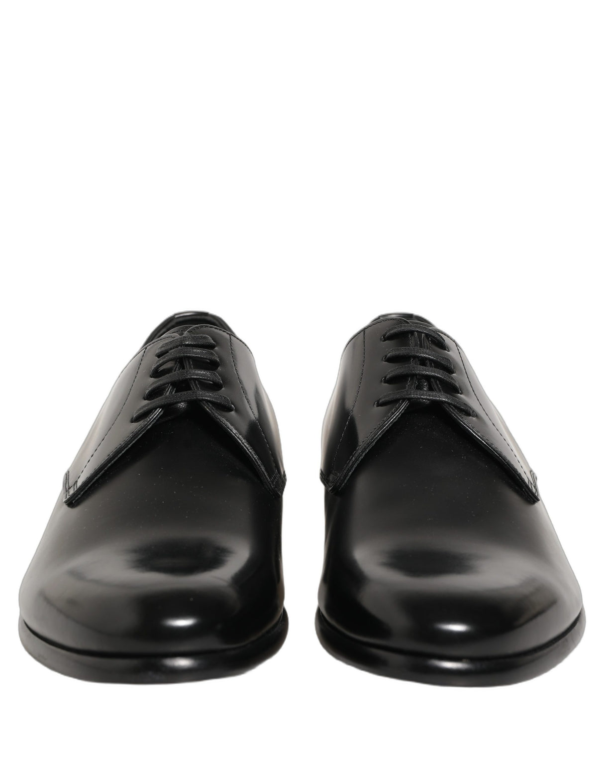 Dolce & Gabbana Black Leather Lace Up Derby Dress Shoes